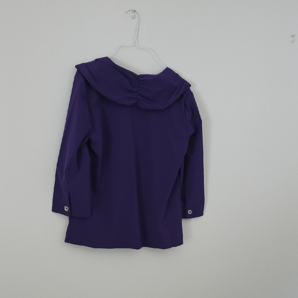 Women’s Purple Zip-Front Jacket - Picture 3 of 8